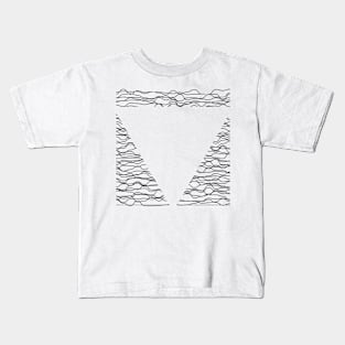 triangle waves design Kids T-Shirt